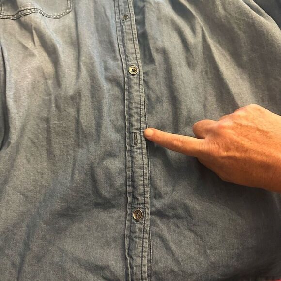 Torrid Denim Button Down Sz 6X - Picture 6 of 7